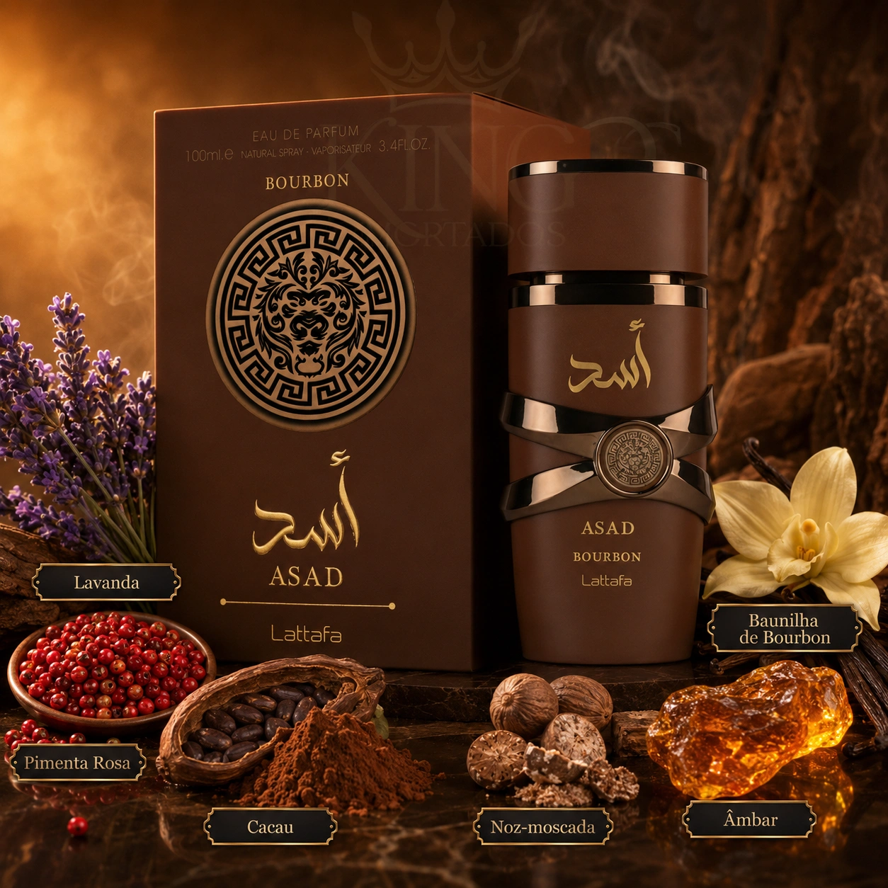 Asad Bourbon Lattafa Masculino