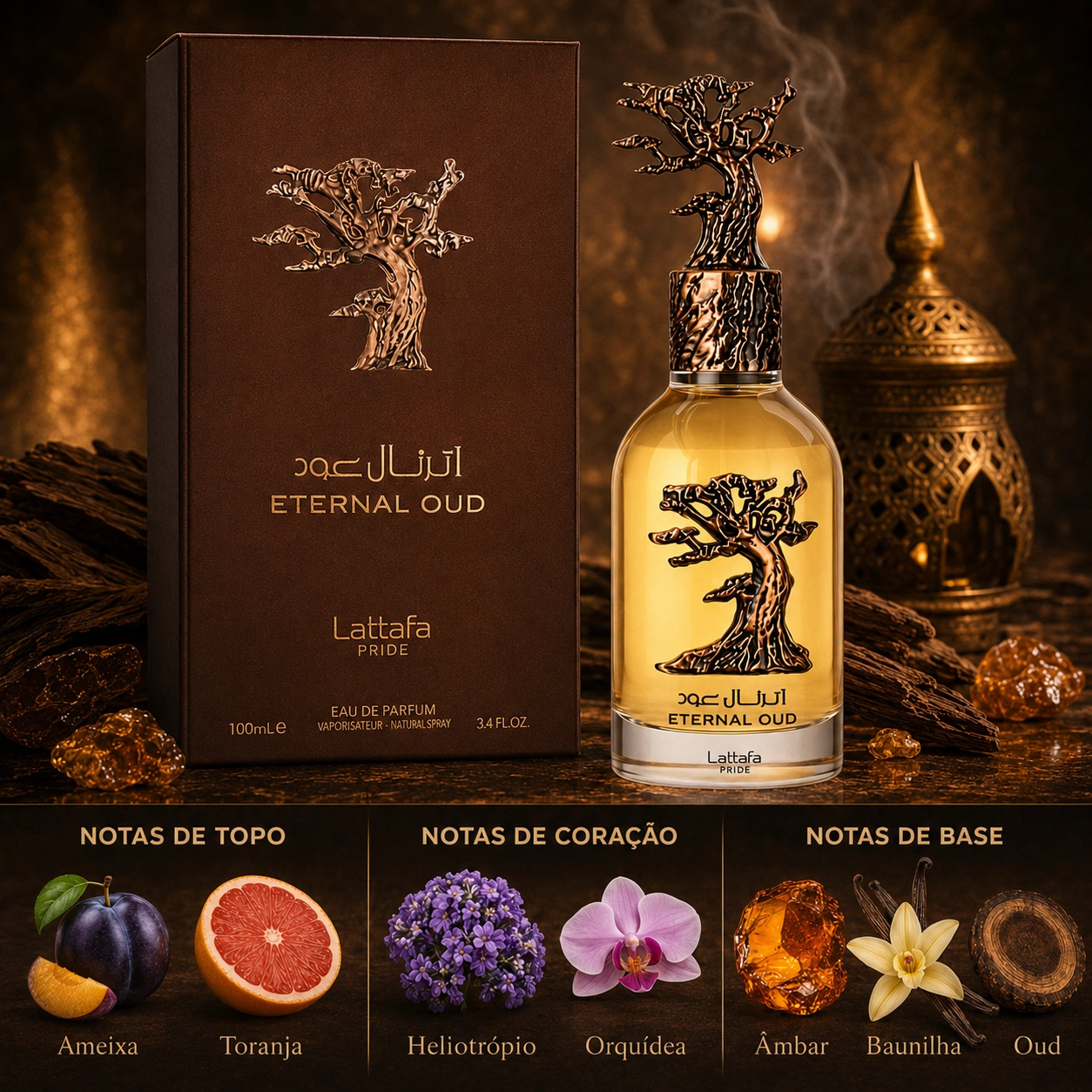 Eternal Oud Lattafa Unissex