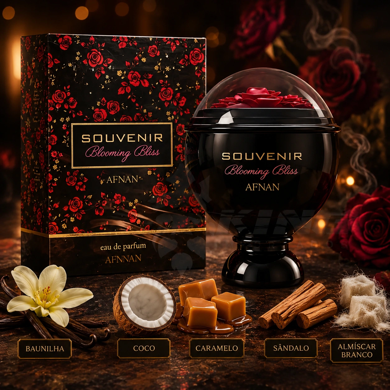 Souvenir Blooming Bliss Afnan Feminino