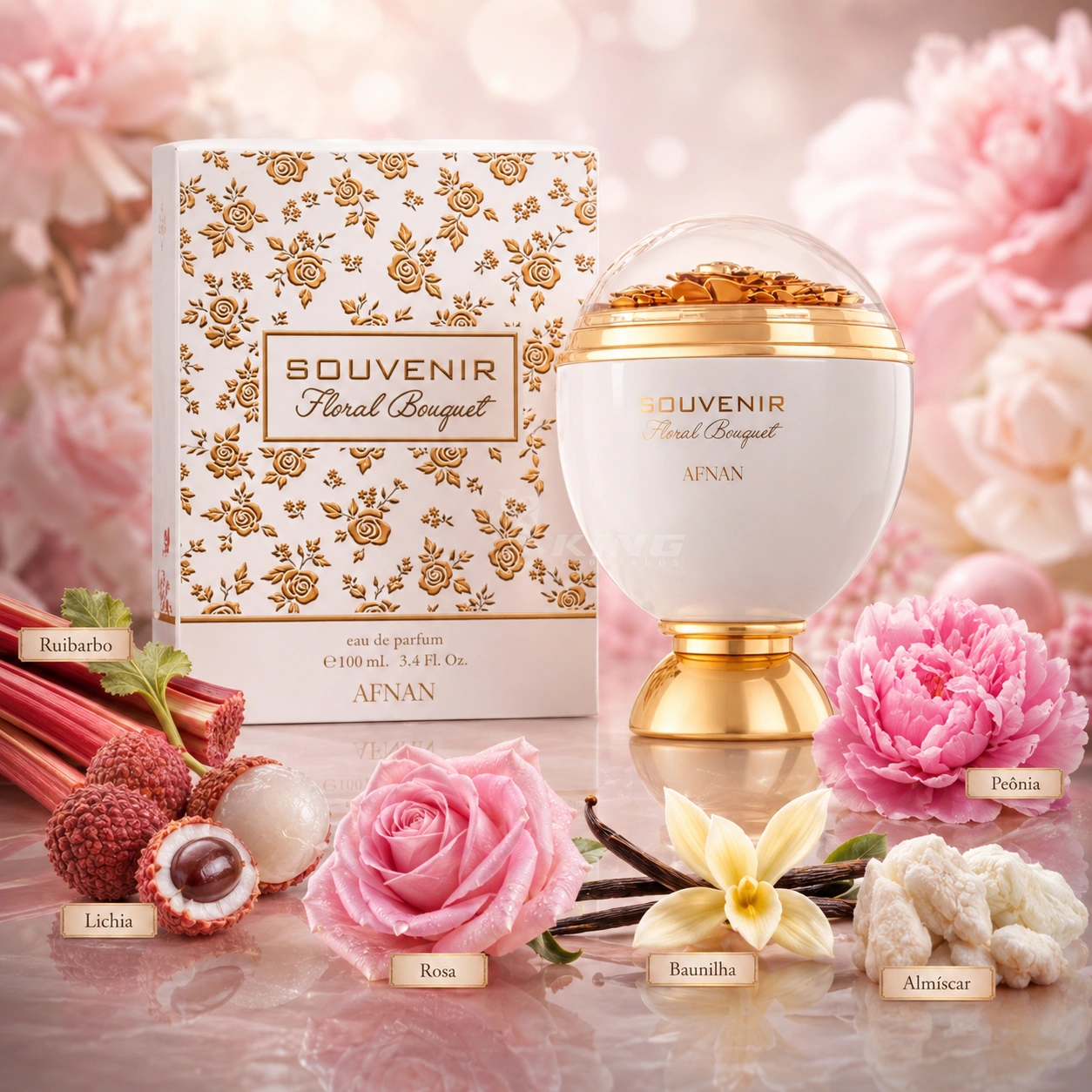 Souvenir Floral Bouquet Afnan Feminino