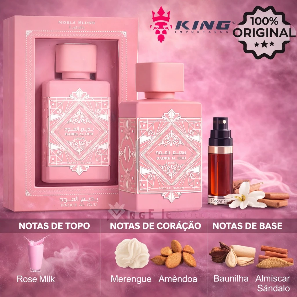 Noble Blush Badee Al Oud Lattafa Feminino