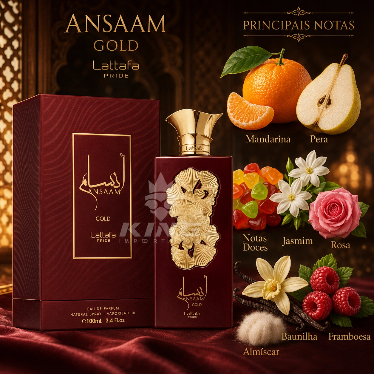 Ansaam Gold Lattafa EDP Feminino