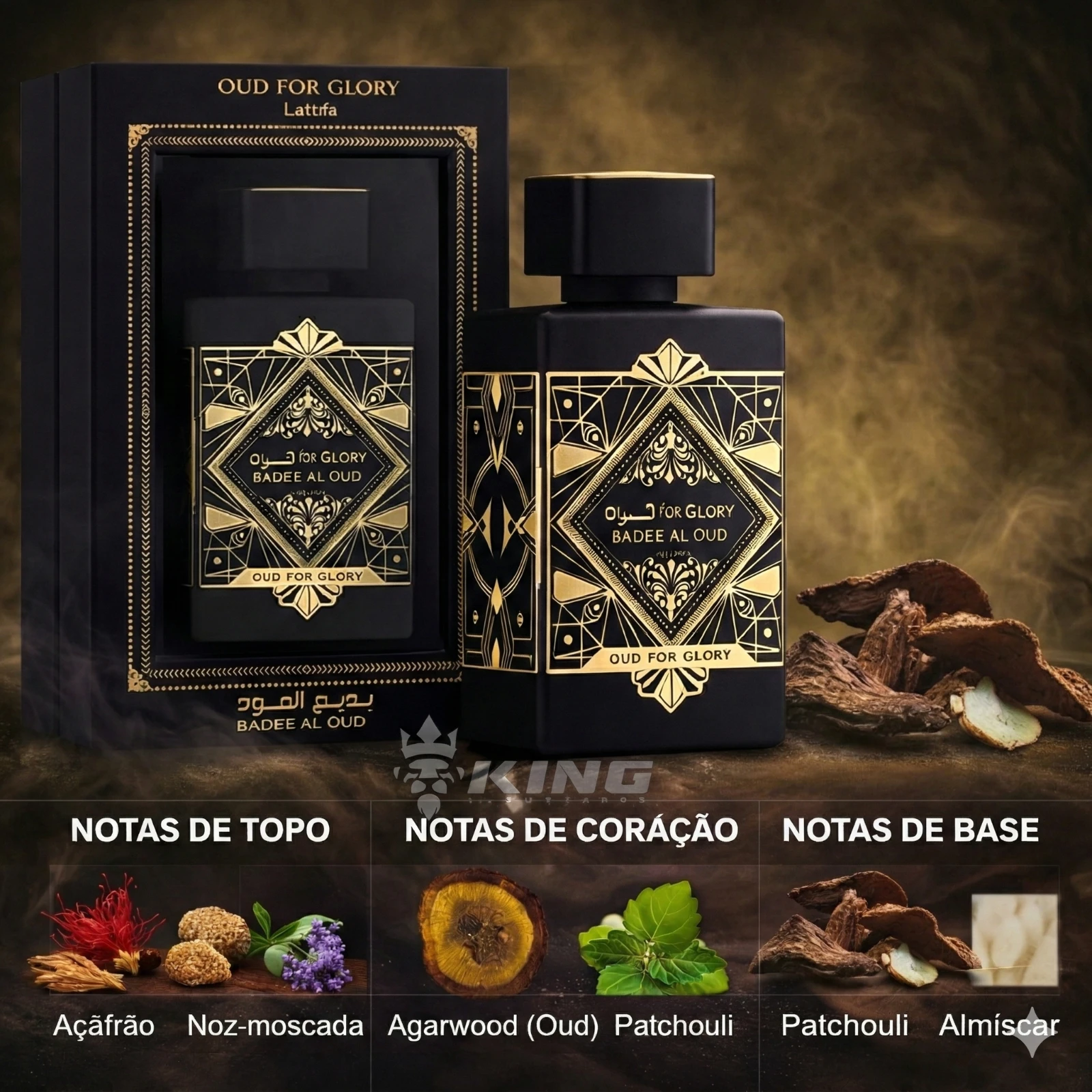 (MINIATURA) Oud For Glory Badee Al Oud Lattafa Masculino