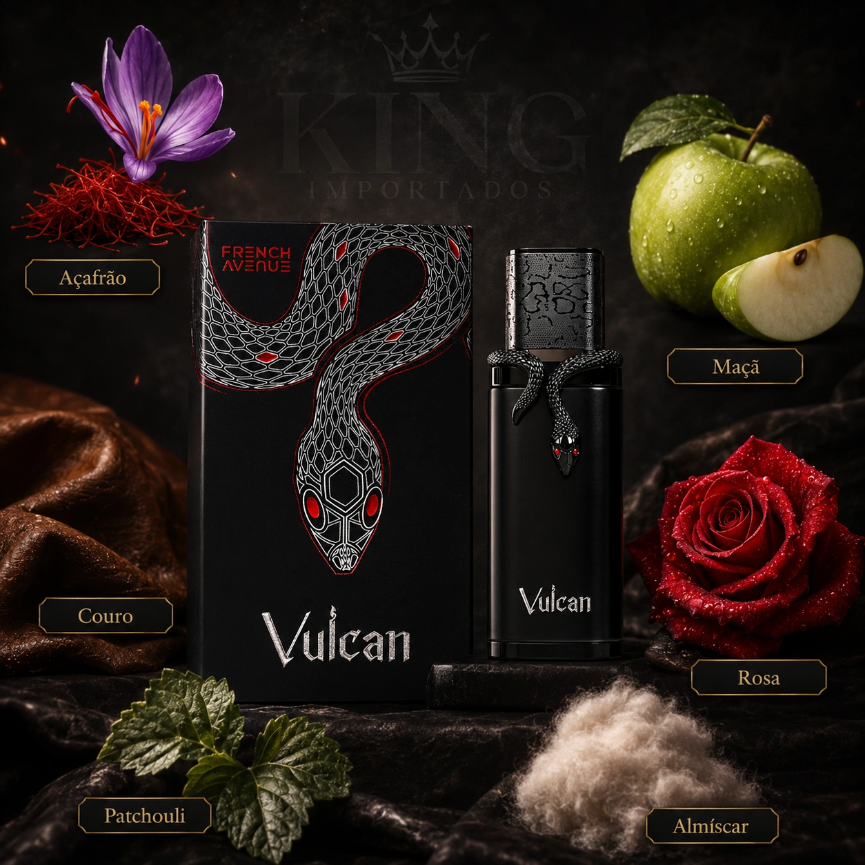 Vulcan Black French Avenue Extrait de Parfum Masculino