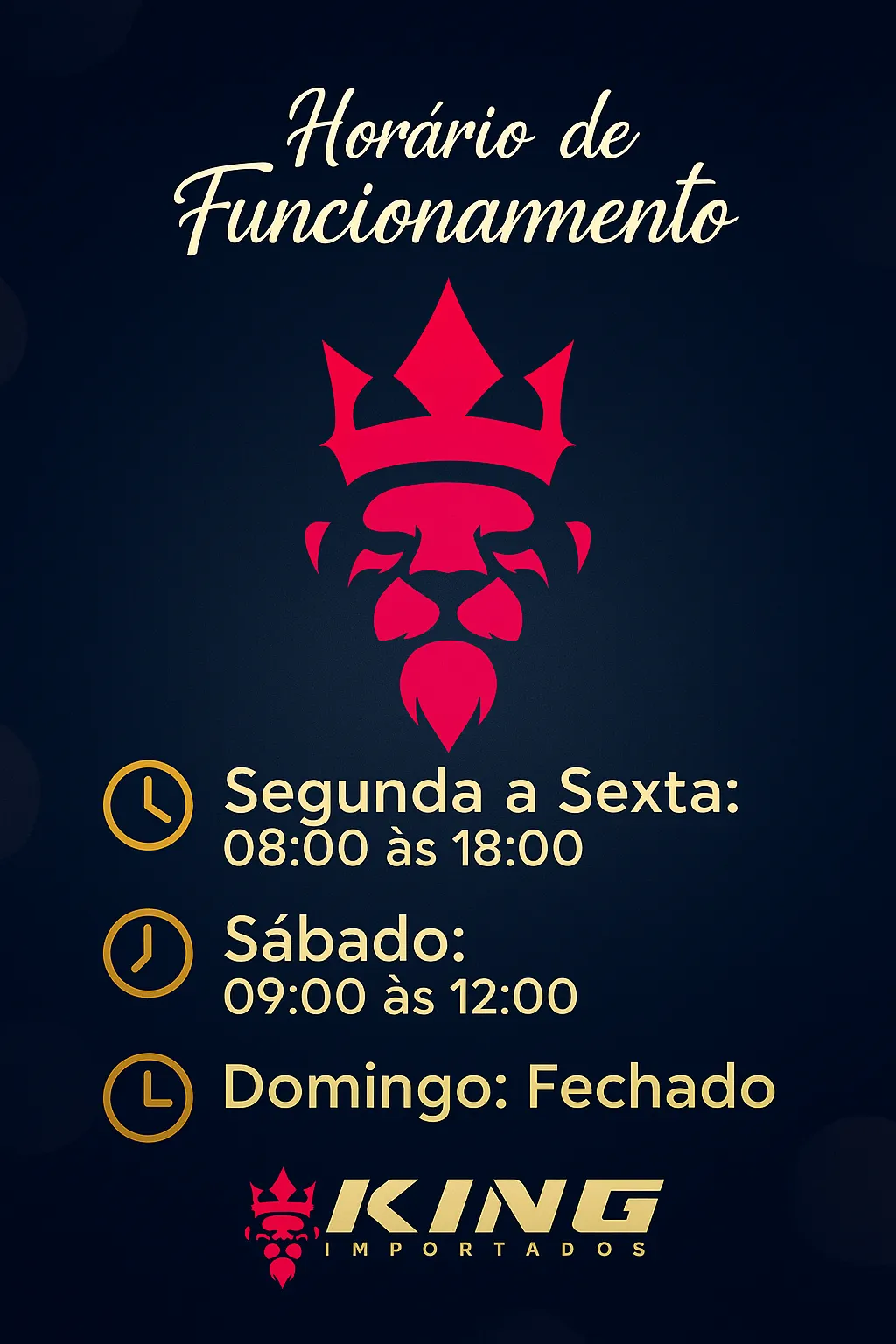 Produto Teste King importados