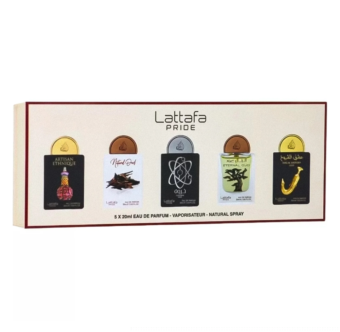 Kit Miniaturas Nº2 Lattafa Pride Unissex 5 x 20ML