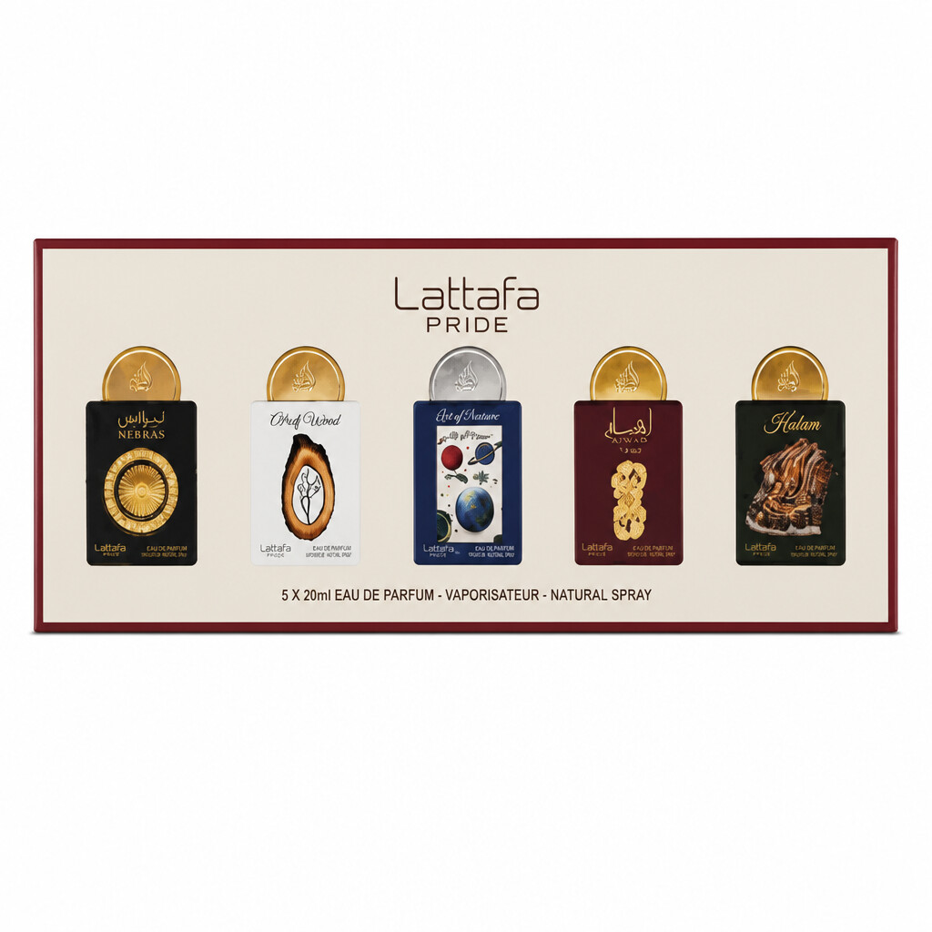 Kit Miniaturas Nº3 Lattafa Pride Unissex 5 x 20ML