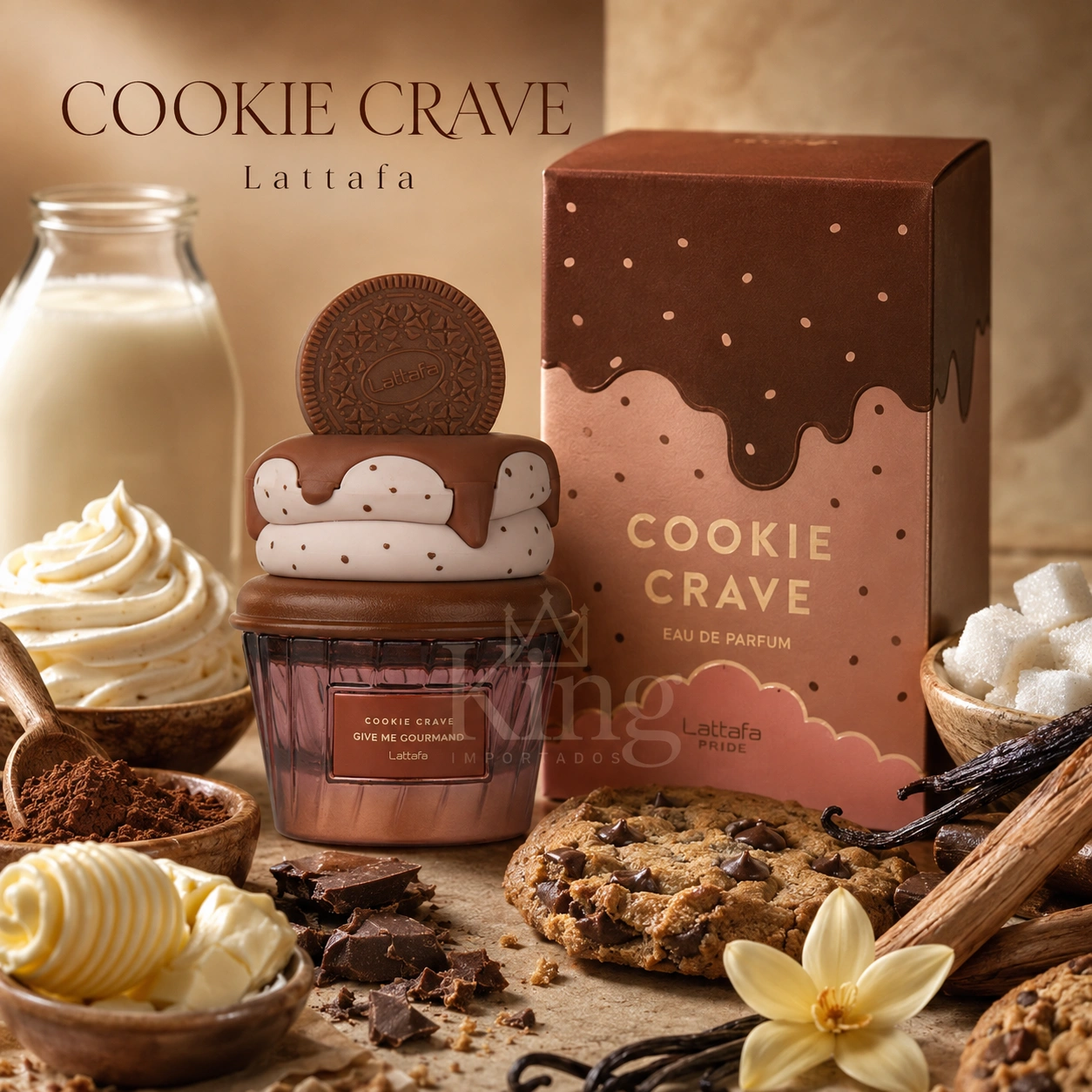 Cookie Crave Give Me Gourmand Lattafa EDP Feminino