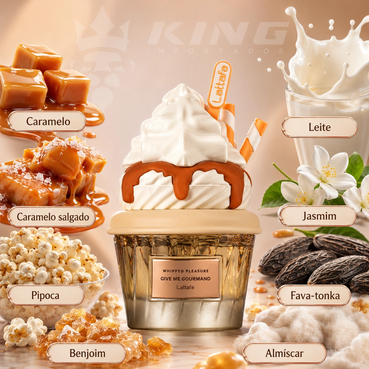 Whipped Pleasure Crave Give Me Gourmand Lattafa EDP Feminino
