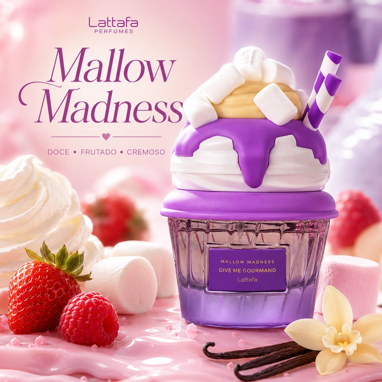 Mallow Maddnes Give Me Gourmand Lattafa EDP Feminino