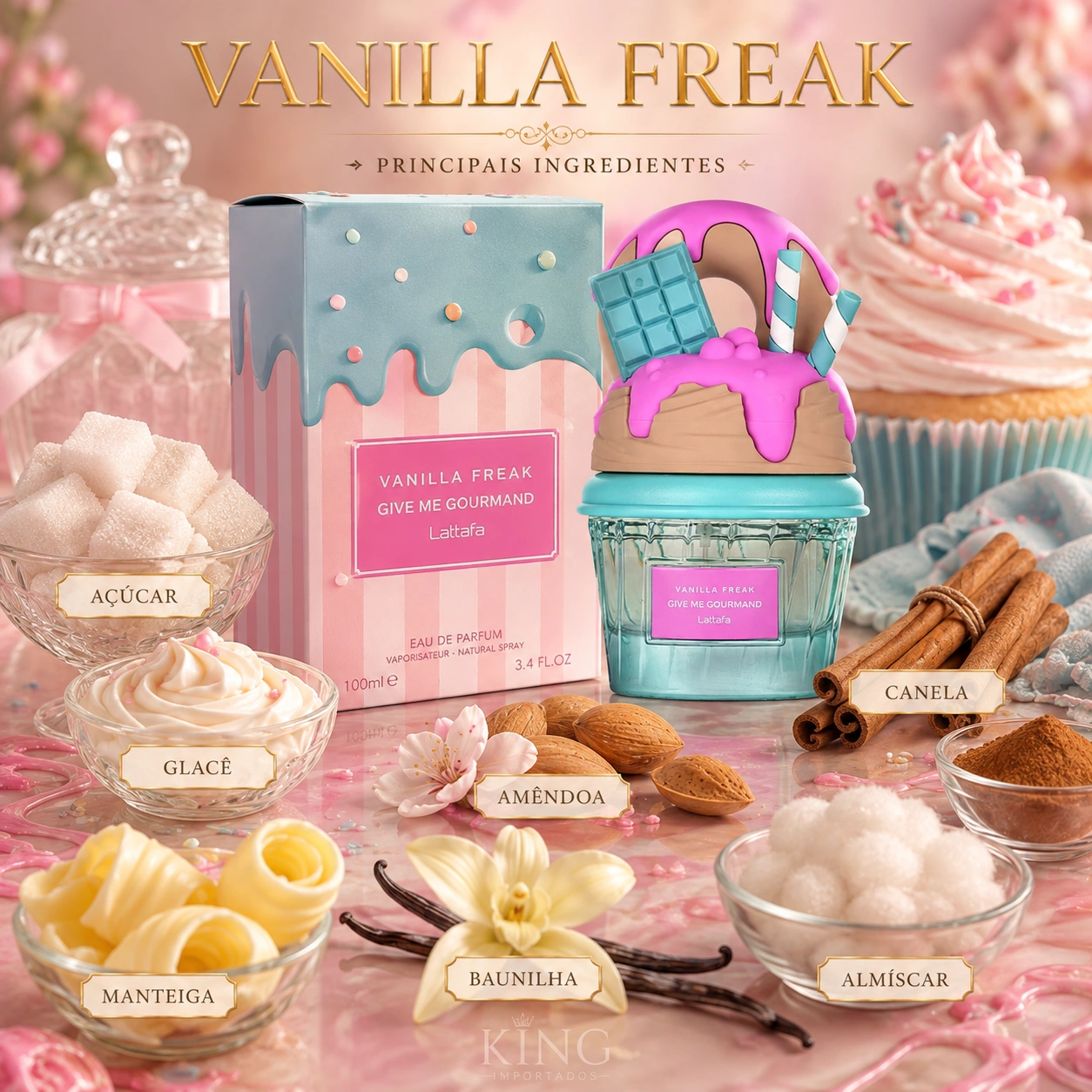 Vanilla Freak Give Me Gourmand Lattafa EDP Feminino