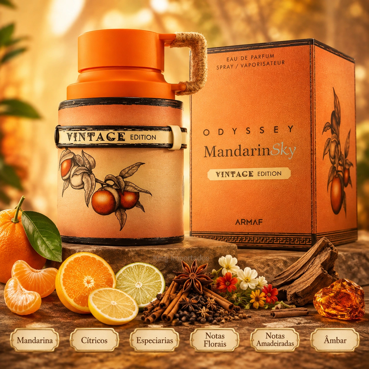 Odyssey Mandarin Sky Vintage Edition Armaf Compartilhável