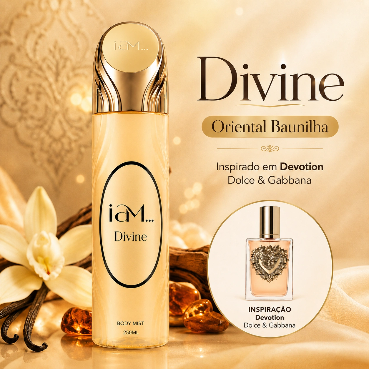 Body Mist Divine Oriental Baunilha
