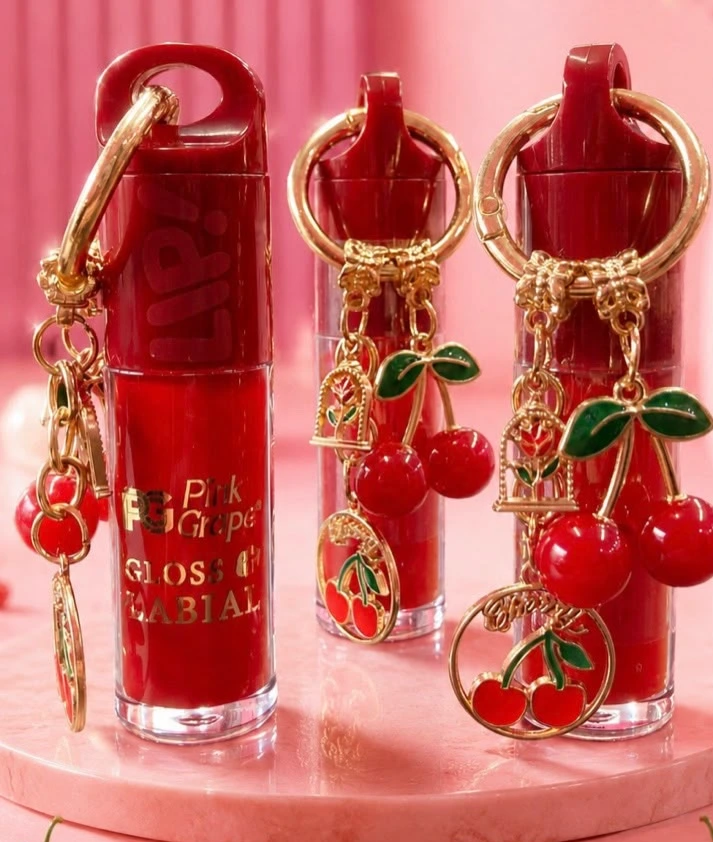 Lip Gloss Chaveiro Cherry Bomb