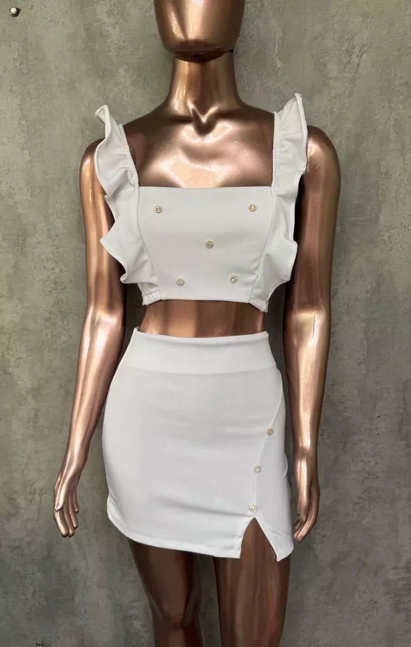 Conjunto duas peças malha modelo Elaine