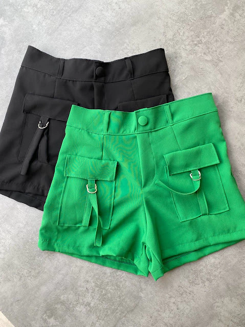Short alfaiataria modelo cargo
