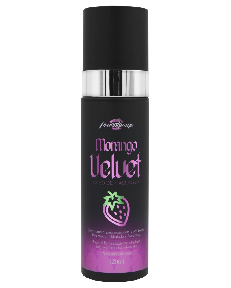 ÓLEO DE MASSAGEM MORANGO VELVET 120ML