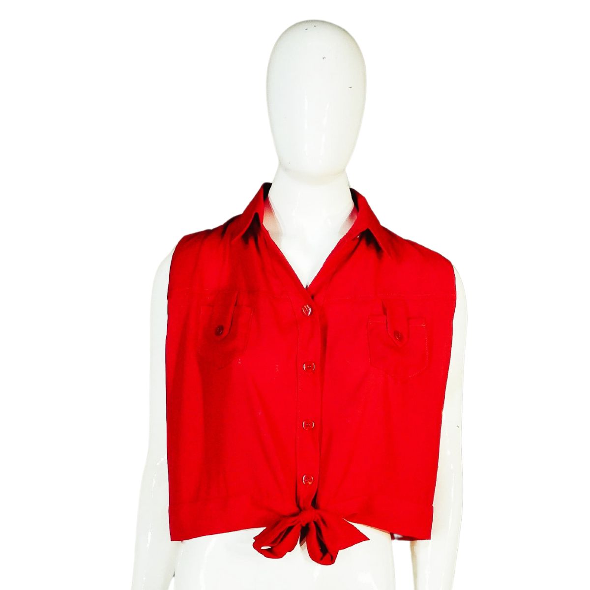 Camisa com Mangas Bufantes