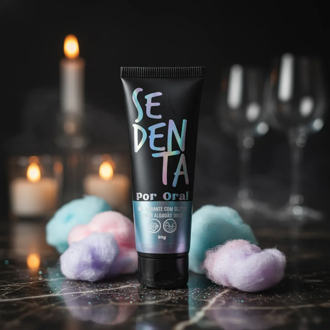 Sedenta Por Oral Gel Comestível com Glitter
