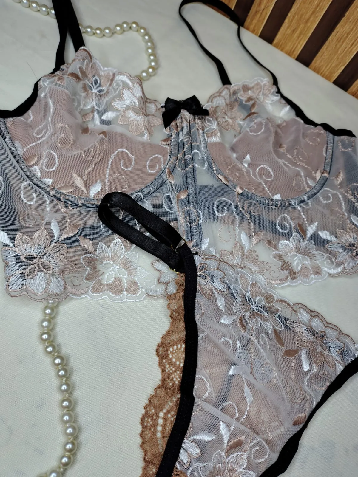 Conjunto Safira tule bordado