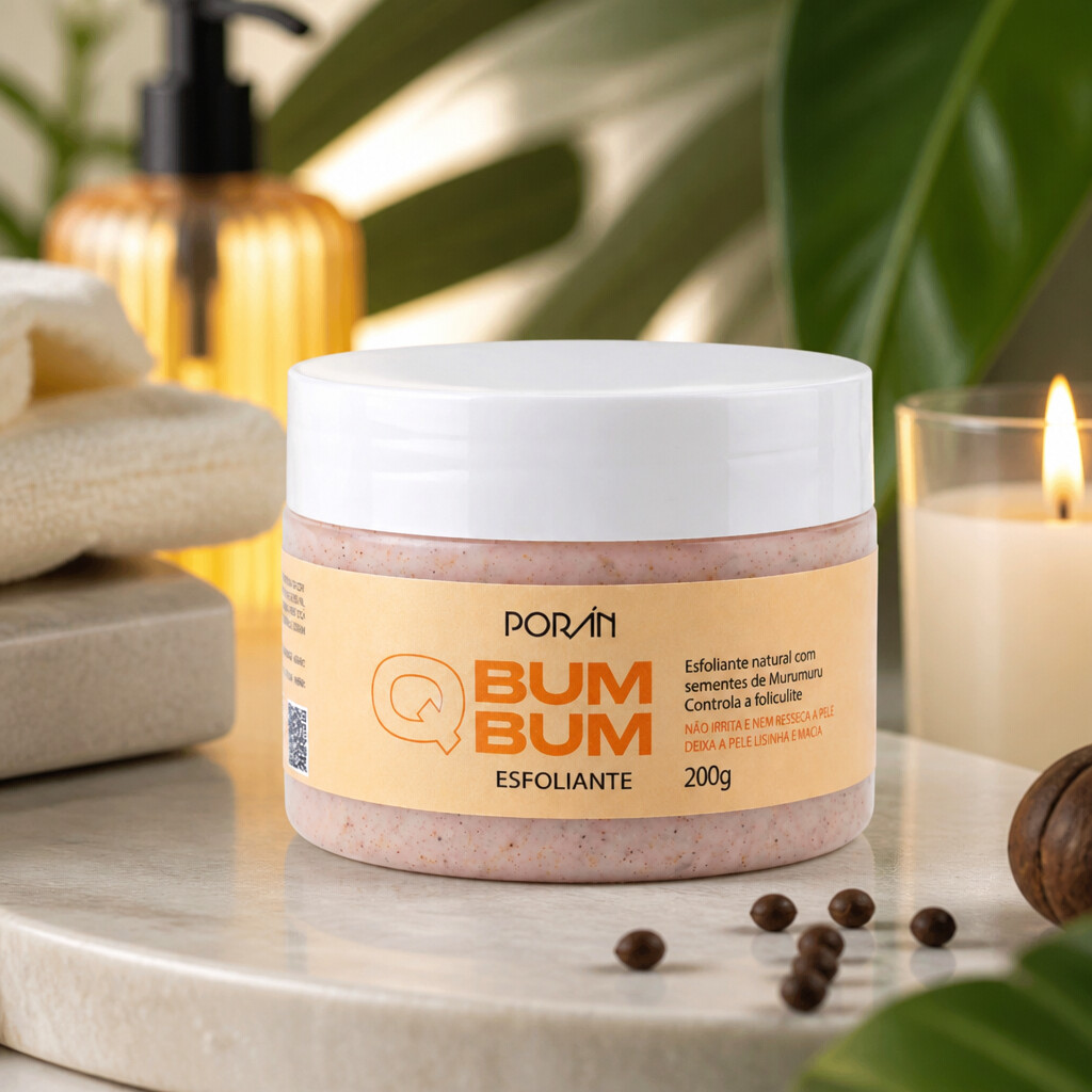 Esfoliante Hidratante Bumbum 200g Poran