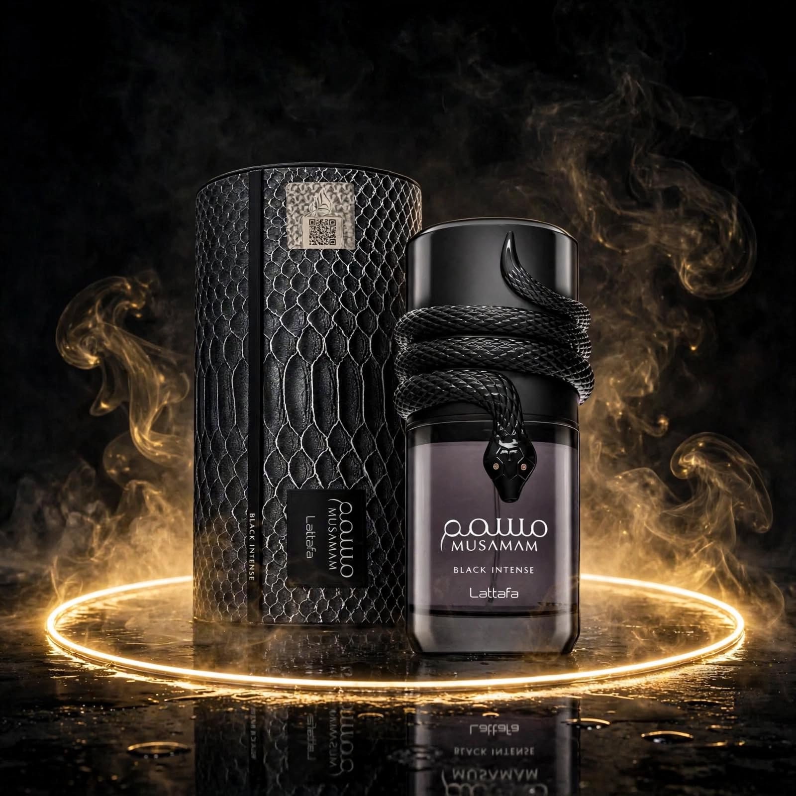 Perfume Lattafa Musamam Black Intense Masculino Eau de Parfum 100ml