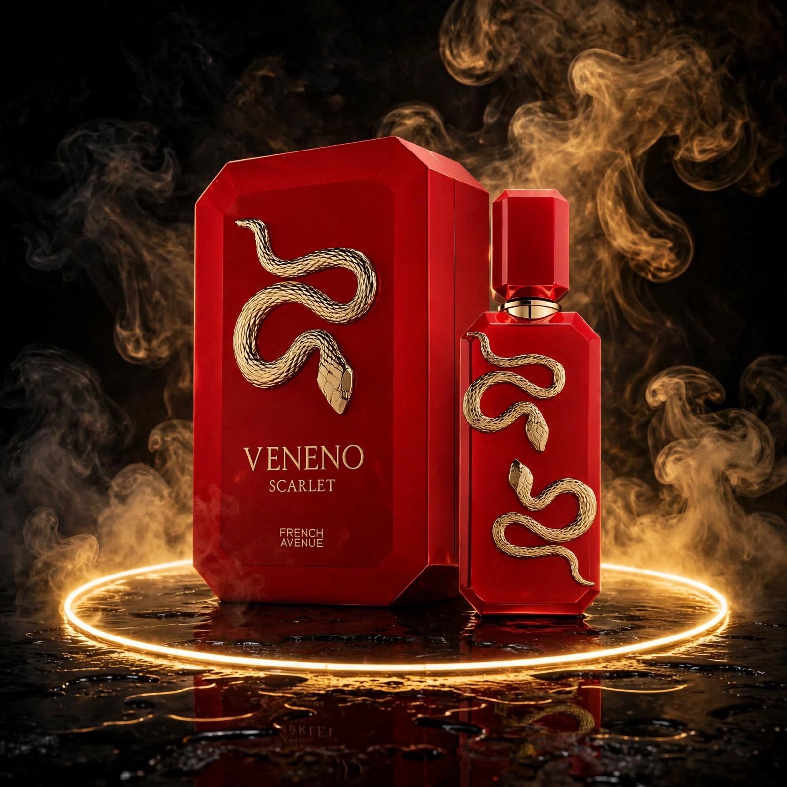 Extrait French Avenue Veneno Scarlet Unissex Intenso 100ml Vermelho