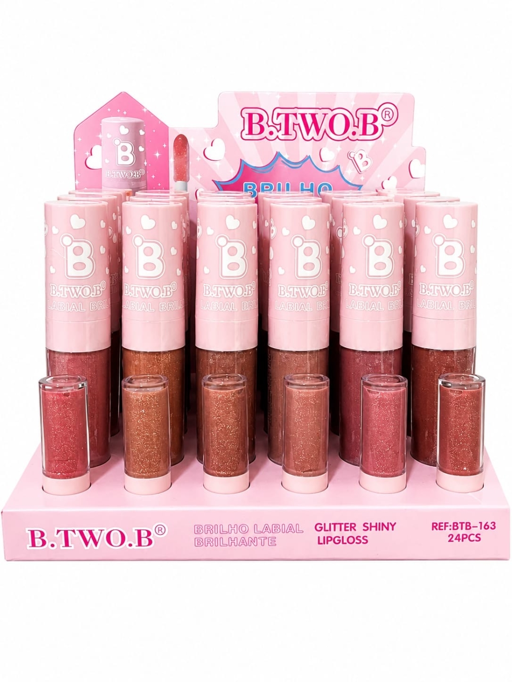 Lip Gloss Glitter Shiny BTB-163 B.Two.B