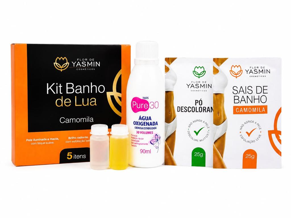 Kit Banho de Lua Camomila Completo com 5 Itens – Flor de Yasmin