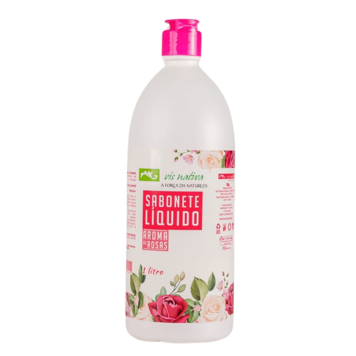 Sabonete Líquido Aroma de Rosas - Vis Nativa - 1 Litro