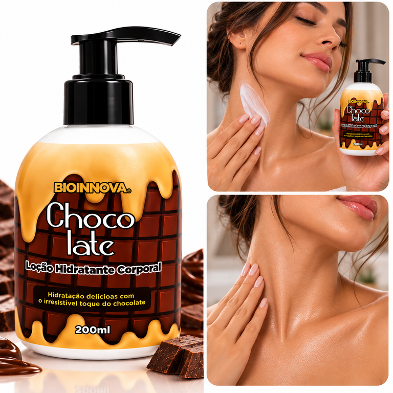 Loção Hidratante Corporal Chocolate 200 ml Bioinnova