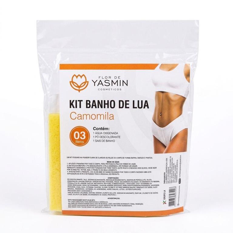 KIT BANHO DE LUA CAMOMILA YASMIN COSMETICOS 3 ITENS
