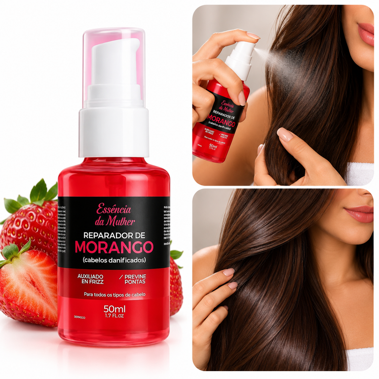 Reparador de Pontas Morango 50ml - Essência da Mulher