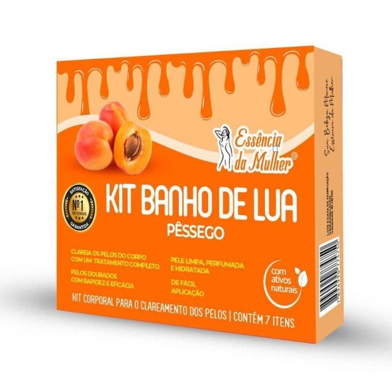 Kit Banho de Lua 10 Itens Pêssego - Essencia da Mulher
