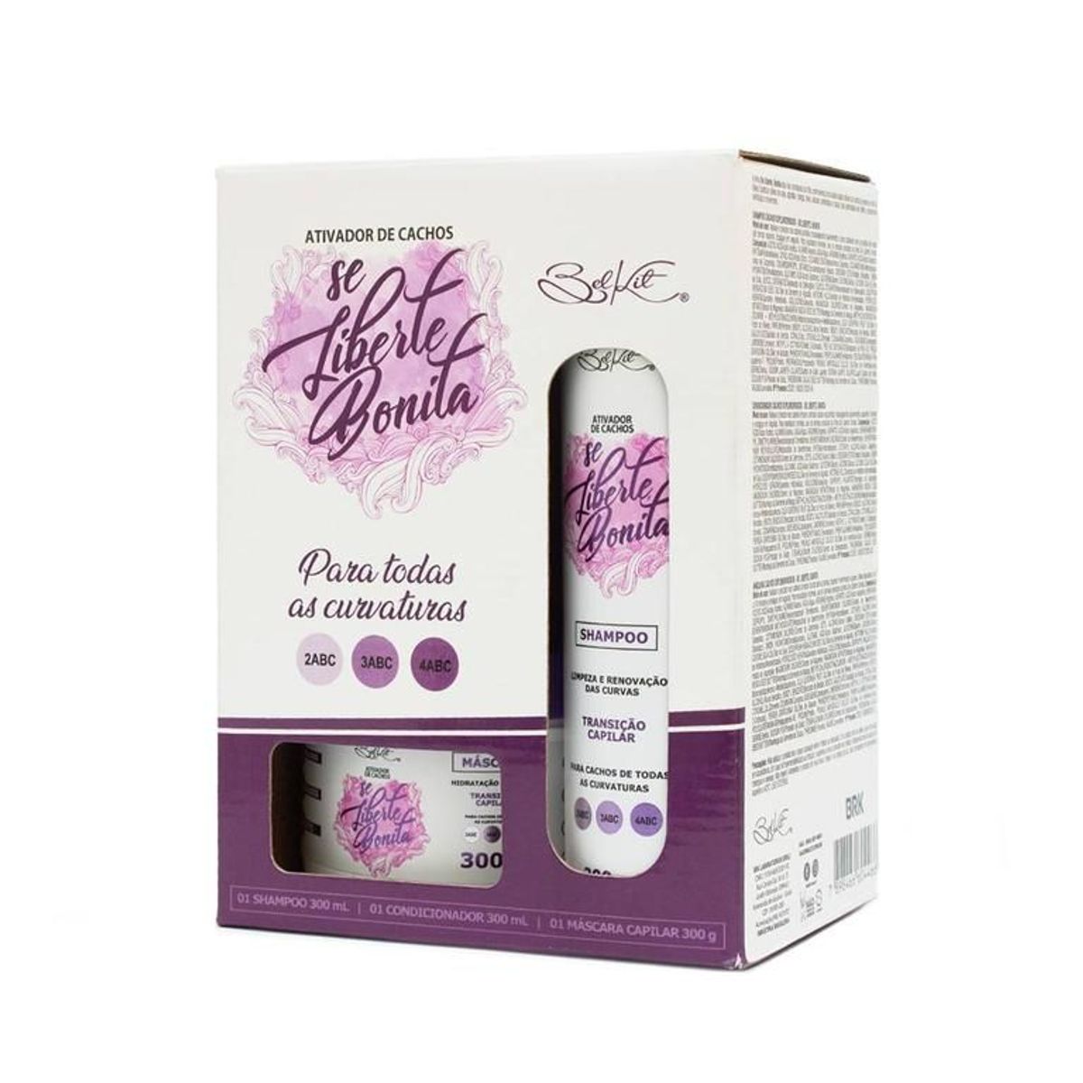 Kit Capilar Cachos Esplendorosos com 03 itens BelKit