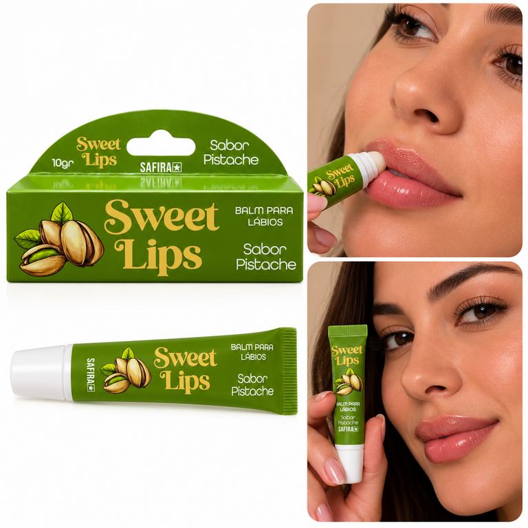 Balm para Lábios Sweet Lips Pistache - Safira