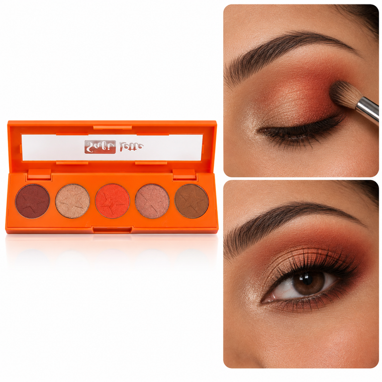 Paleta de Sombras Safilette Safira Linha Safi Laranja