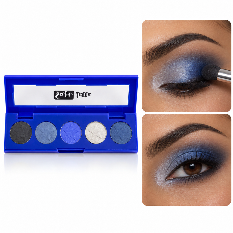 Paleta de Sombras Safilette Safira Linha Safi Sem Céu - Azul SF60010