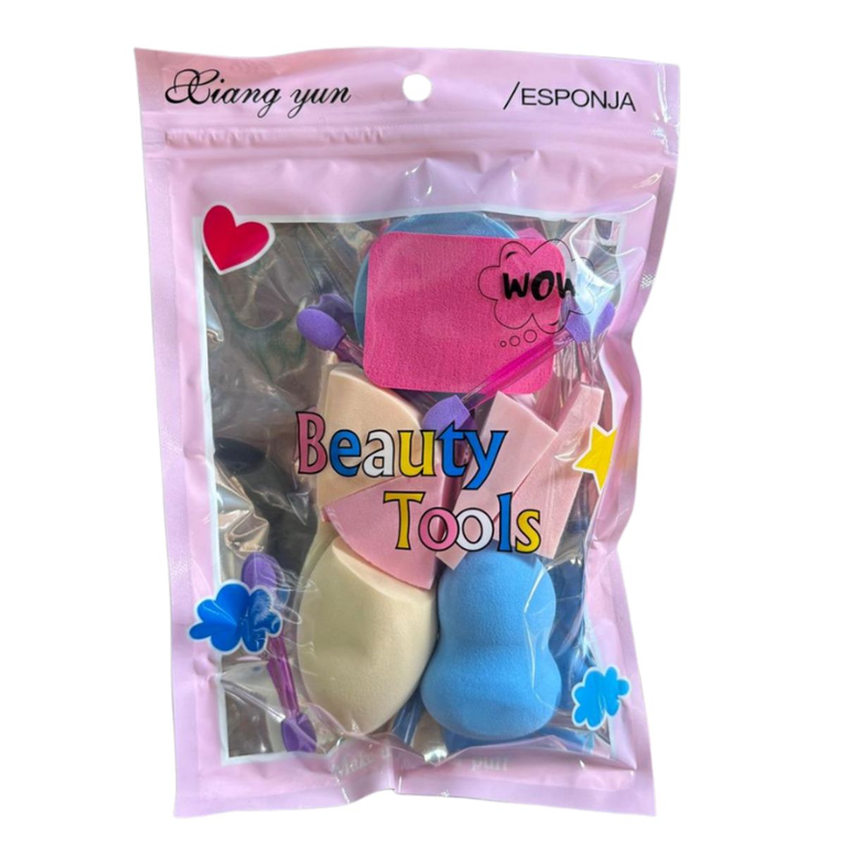 CB0015 KIT ESPONJAS PARA MAQUIAGEM DIVERSOS