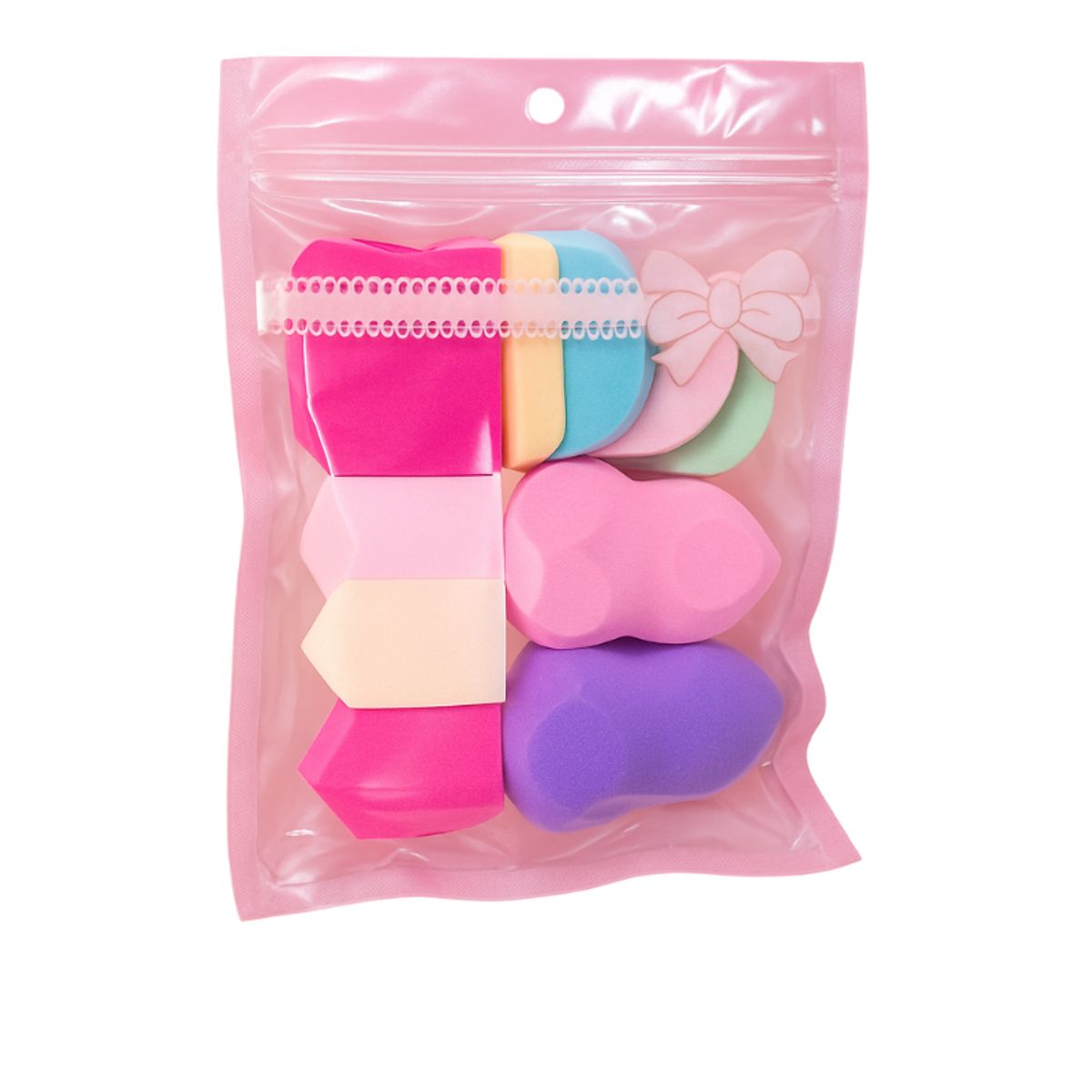CB0003 KIT ESPONJAS PARA MAQUIAGEM DIVERSAS 10 PCS