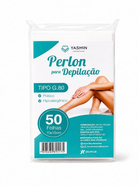 Perlon para Depilação Tipo G.80 com 50 Folhas – Flor de Yasmin