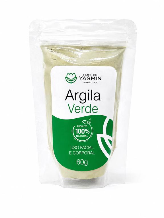 Argila Verde para Máscara Facial e Cuidados com a Pele 60g – Flor de Yasmin