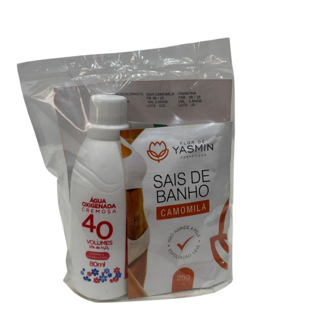 KIT BANHO DE LUA CAMOMILA YASMIN COSMETICOS 4 ITENS
