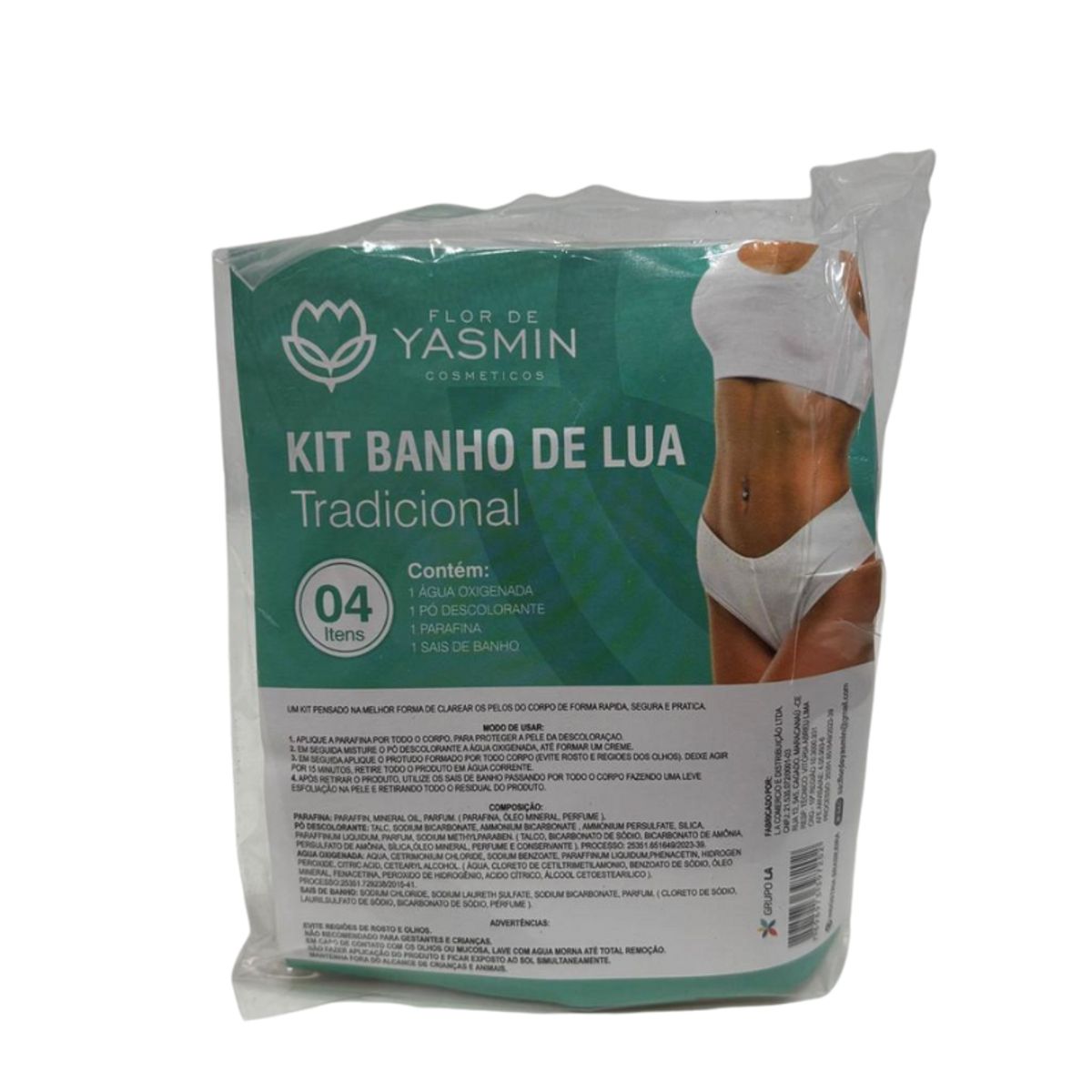 KIT BANHO DE LUA TRADICIONAL YASMIN COSMETICOS 4 ITENS