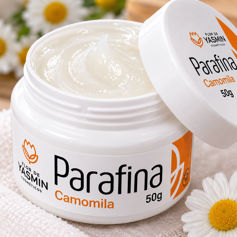 Parafina de Camomila para Cuidados com a Pele 50g – Flor de Yasmin