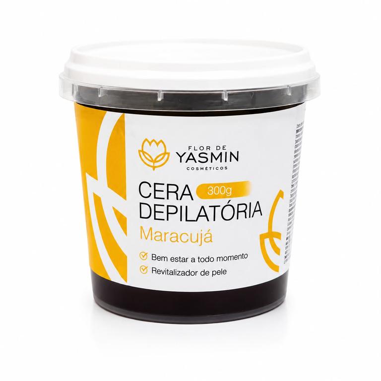 Cera Depilatória de Maracujá para Depilação 300g – Flor de Yasmin
