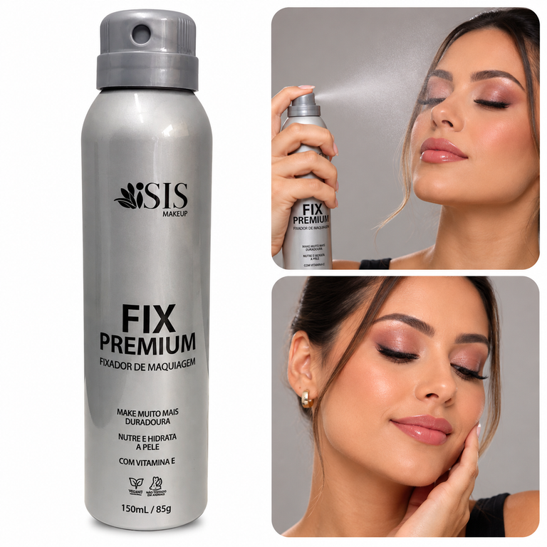 Fixador de Maquiagem Fix Premium Profissional Aerossol Isis Make Up - Longa Duração 200g
