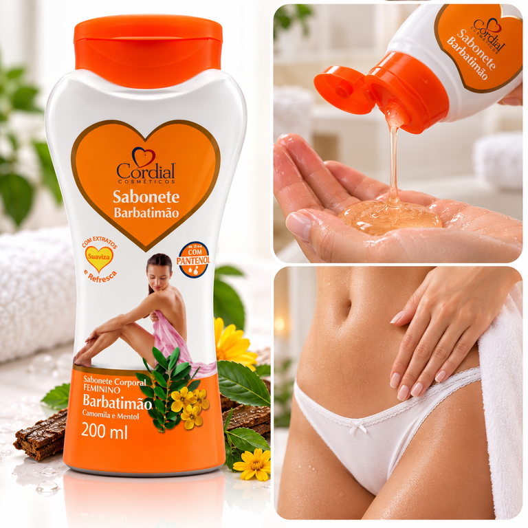Sabonete Íntimo Feminino de Barbatimão 200ml - CORDIAL