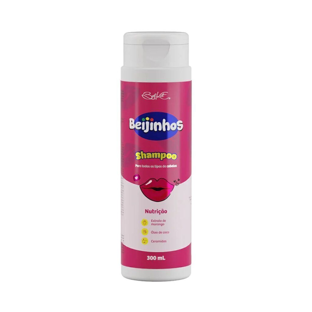 Shampoo Belkit Beijinhos Morango Nutrição 300ml