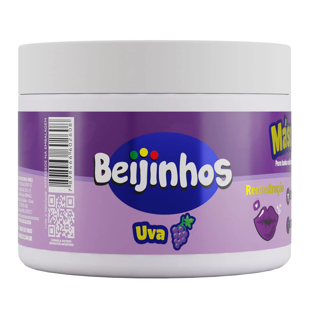 Máscara Capilar Belkit Beijinhos Uva Hidratação 300g